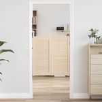 Casa si Gradina - Constructii - Usi interior, exterior si garaj - Usi garaj - Usi batante cu jaluzele 1 pereche 90x80 cm lemn masiv de pin - Infinity.ro