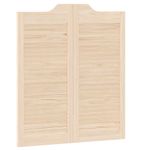 Casa si Gradina - Constructii - Usi interior, exterior si garaj - Usi garaj - Usi batante cu jaluzele 1 pereche 90x80 cm lemn masiv de pin - Infinity.ro