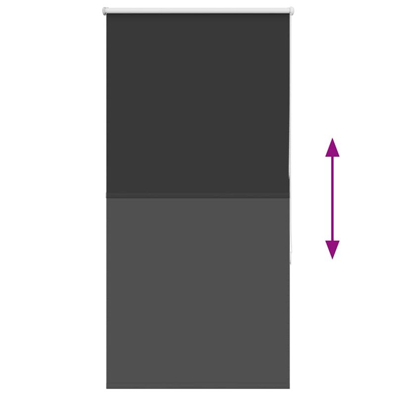 Casa si Gradina - Textile si covoare - Rulouri si jaluzele - Jaluza cu role opace negru 75x150 cm latime material 70,7 cm - Infinity.ro