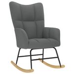 Casa si Gradina - Gradina si terasa - Balansoare si hamace - Balansoare - Scaun balansoar, gri inchis, material textil - Infinity.ro