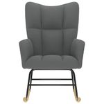 Casa si Gradina - Gradina si terasa - Balansoare si hamace - Balansoare - Scaun balansoar, gri inchis, material textil - Infinity.ro