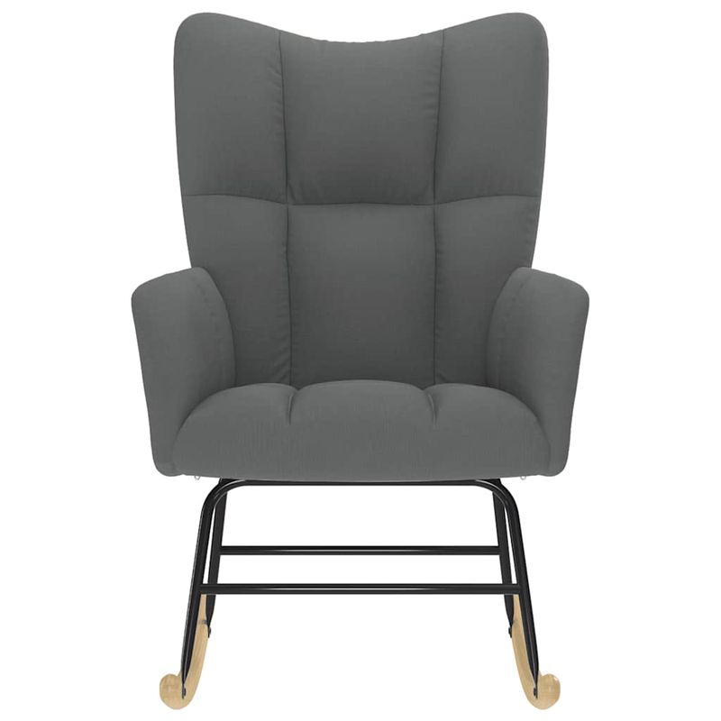 Casa si Gradina - Gradina si terasa - Balansoare si hamace - Balansoare - Scaun balansoar, gri inchis, material textil - Infinity.ro