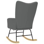 Casa si Gradina - Gradina si terasa - Balansoare si hamace - Balansoare - Scaun balansoar, gri inchis, material textil - Infinity.ro