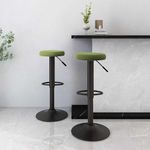 Casa si Gradina - Mobilier - Scaune si fotolii - Scaune - Scaune de bar, 2 buc., verde deschis, catifea - Infinity.ro
