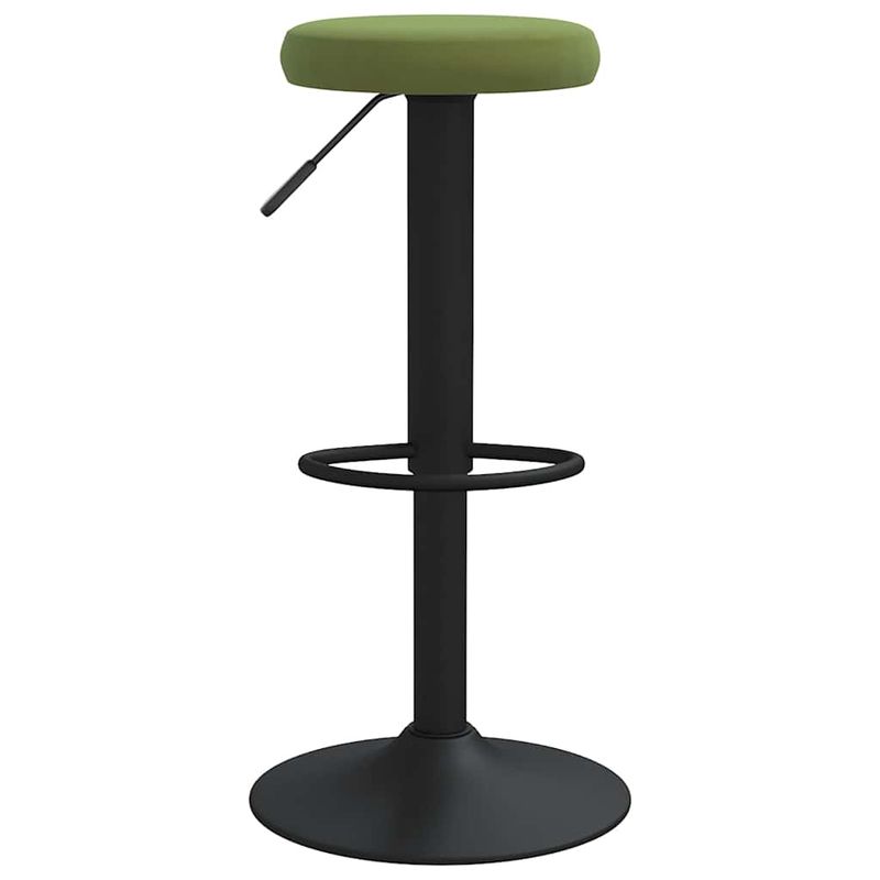 Casa si Gradina - Mobilier - Scaune si fotolii - Scaune - Scaune de bar, 2 buc., verde deschis, catifea - Infinity.ro