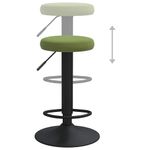 Casa si Gradina - Mobilier - Scaune si fotolii - Scaune - Scaune de bar, 2 buc., verde deschis, catifea - Infinity.ro