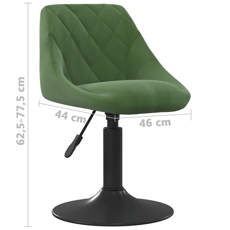 Casa si Gradina - Mobilier - Scaune si fotolii - Scaune - Scaun de bar, verde inchis, catifea - Infinity.ro