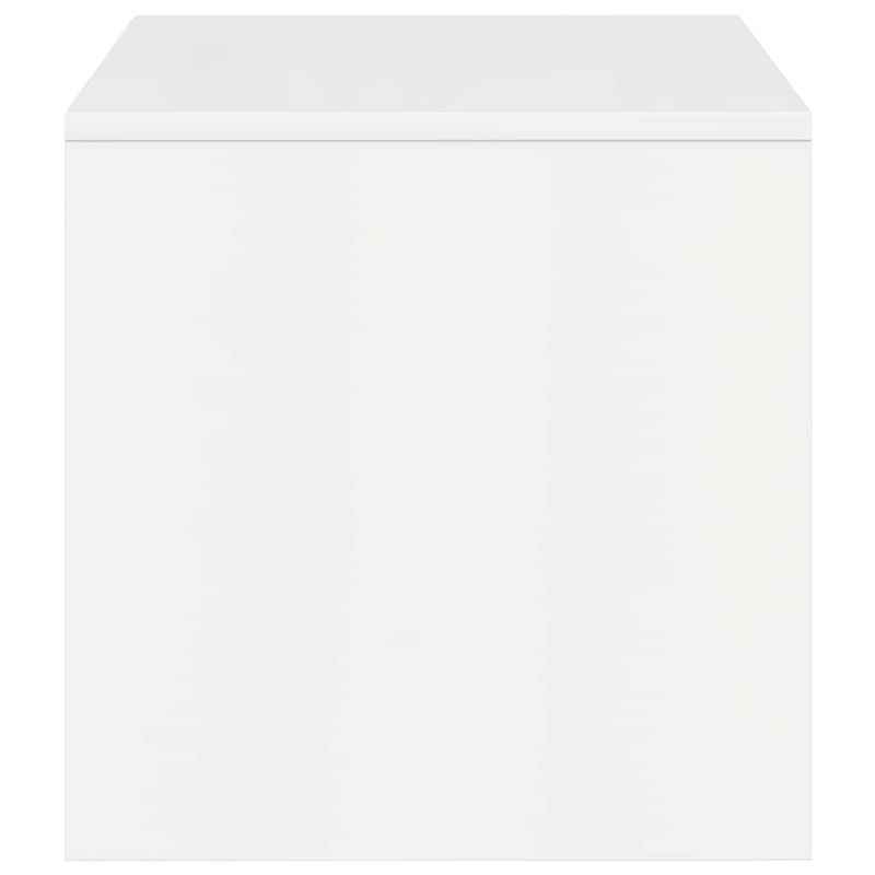 Casa si Gradina - Mobilier - Comode si corpuri - Comode - Comoda TV, alb lucios, 100 x 40 x 40 cm, PAL - Infinity.ro