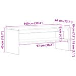 Casa si Gradina - Mobilier - Comode si corpuri - Comode - Comoda TV, alb lucios, 100 x 40 x 40 cm, PAL - Infinity.ro