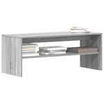 Casa si Gradina - Mobilier - Comode si corpuri - Comode - Comoda TV, gri sonoma, 100x40x40 cm, lemn compozit - Infinity.ro