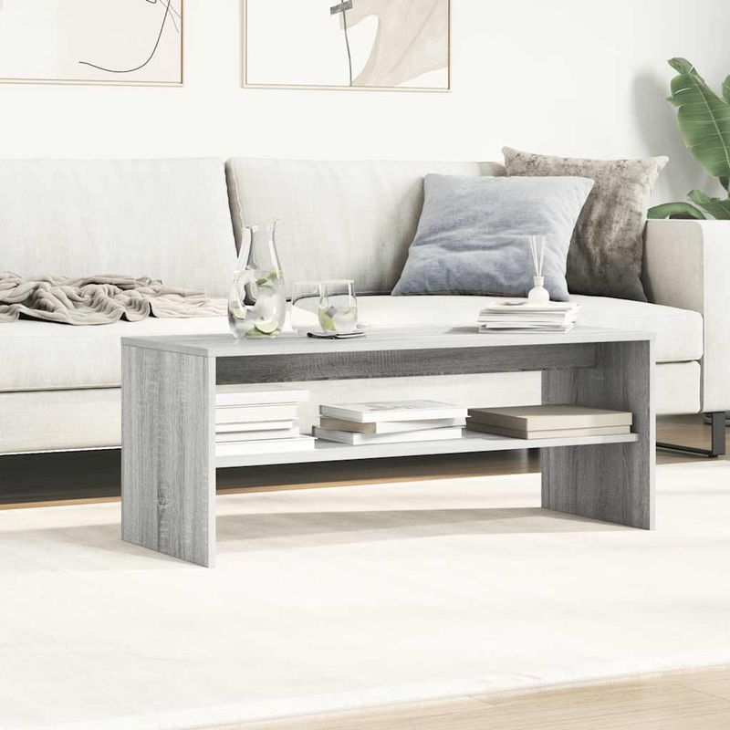 Casa si Gradina - Mobilier - Comode si corpuri - Comode - Comoda TV, gri sonoma, 100x40x40 cm, lemn compozit - Infinity.ro