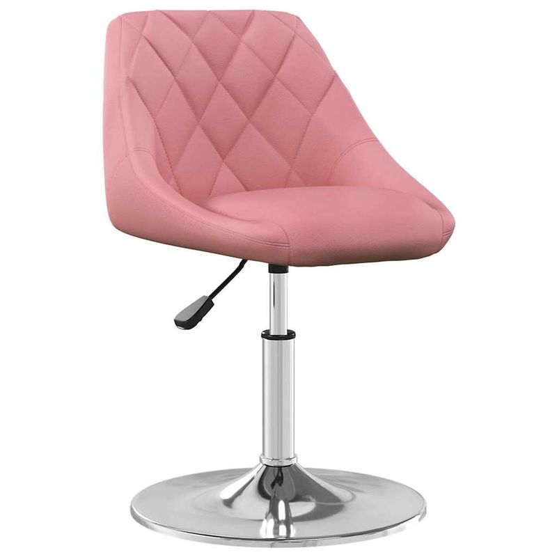 Casa si Gradina - Mobilier - Scaune si fotolii - Scaune - Scaune de bucatarie pivotante, 2 buc., roz, catifea - Infinity.ro
