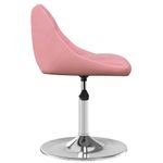 Casa si Gradina - Mobilier - Scaune si fotolii - Scaune - Scaune de bucatarie pivotante, 2 buc., roz, catifea - Infinity.ro