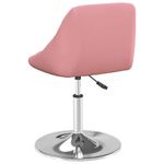 Casa si Gradina - Mobilier - Scaune si fotolii - Scaune - Scaune de bucatarie pivotante, 2 buc., roz, catifea - Infinity.ro