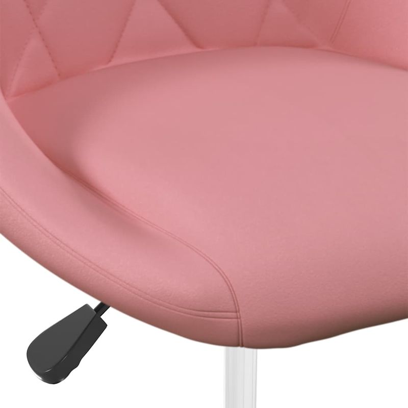 Casa si Gradina - Mobilier - Scaune si fotolii - Scaune - Scaune de bucatarie pivotante, 2 buc., roz, catifea - Infinity.ro