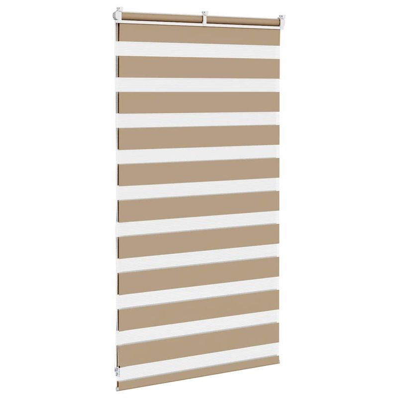 Casa si Gradina - Textile si covoare - Rulouri si jaluzele - Jaluzea tip zebra 75x100 cm latime tesatura 70,9 cm poliester, sand brown - Infinity.ro