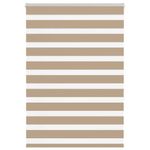 Casa si Gradina - Textile si covoare - Rulouri si jaluzele - Jaluzea tip zebra 110x150 cm latime tesatura 105,9 cm poliester, sand brown - Infinity.ro