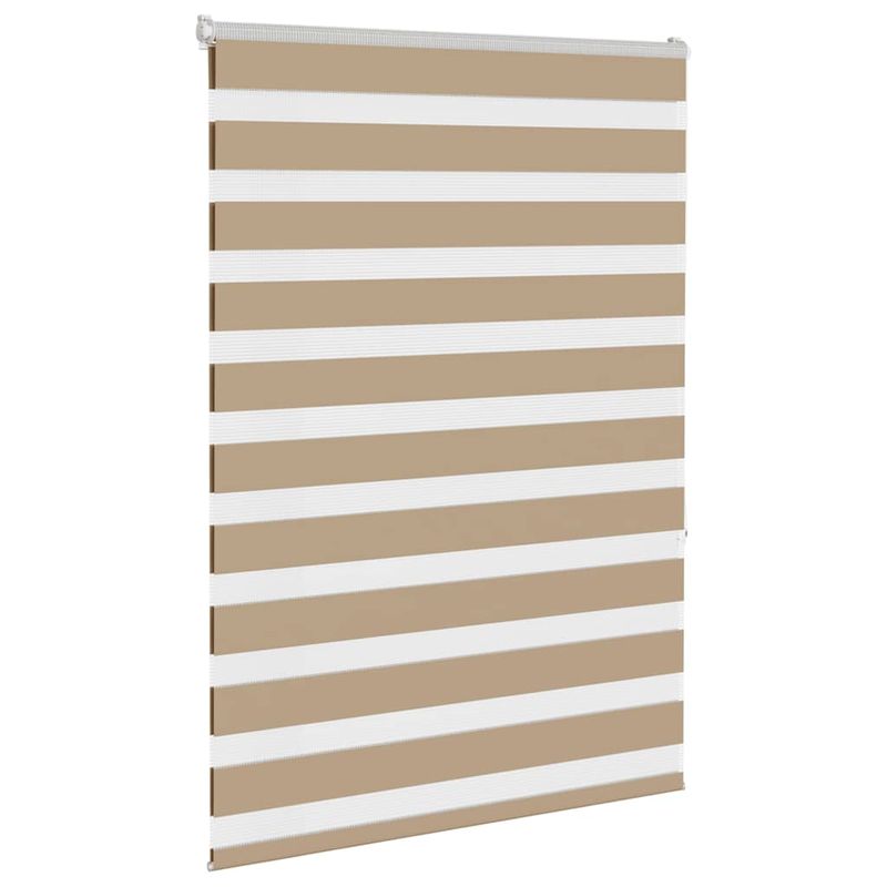 Casa si Gradina - Textile si covoare - Rulouri si jaluzele - Jaluzea tip zebra 110x150 cm latime tesatura 105,9 cm poliester, sand brown - Infinity.ro