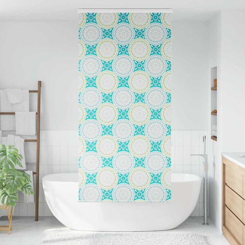 Casa si Gradina - Textile si covoare - Rulouri si jaluzele - Jaluza cu role de dus cu caseta 100x240 cm latime material 96cm, ornament - Infinity.ro