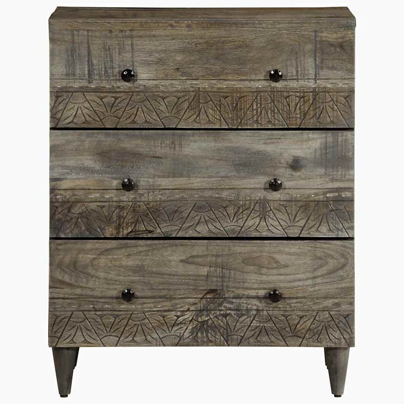 Casa si Gradina - Mobilier - Dulapuri si sifoniere - Dulapuri - Bufete 2 buc Gri deschis 60x33,5x75 cm Lemn masiv de mango - Infinity.ro