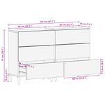 Casa si Gradina - Mobilier - Dulapuri si sifoniere - Dulapuri - Bufete 2 buc Gri deschis 60x33,5x75 cm Lemn masiv de mango - Infinity.ro