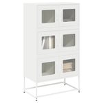 Casa si Gradina - Mobilier - Comode si corpuri - Corpuri bucatarie - Dulap inalt, alb, 68x39x123 cm, otel - Infinity.ro