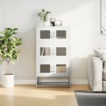 Casa si Gradina - Mobilier - Comode si corpuri - Corpuri bucatarie - Dulap inalt, alb, 68x39x123 cm, otel - Infinity.ro