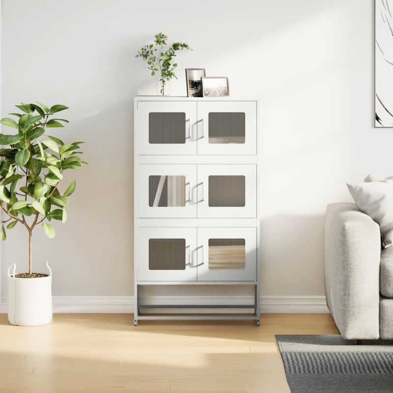 Casa si Gradina - Mobilier - Comode si corpuri - Corpuri bucatarie - Dulap inalt, alb, 68x39x123 cm, otel - Infinity.ro
