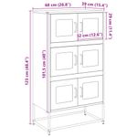 Casa si Gradina - Mobilier - Comode si corpuri - Corpuri bucatarie - Dulap inalt, alb, 68x39x123 cm, otel - Infinity.ro