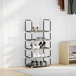 Casa si Gradina - Mobilier - Organizare si depozitare - Organizator incaltaminte - Suport pantofi 5 niveluri, negru, 44x28x94 cm, tesatura netesa - Infinity.ro