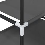 Casa si Gradina - Mobilier - Organizare si depozitare - Organizator incaltaminte - Suport pantofi 5 niveluri, negru, 44x28x94 cm, tesatura netesa - Infinity.ro