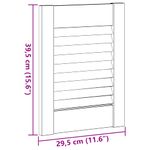 Casa si Gradina - Mobilier - Dulapuri si sifoniere - Dulapuri - Usa de dulap cu grilaj alb 39,5x29,5 cm - Infinity.ro