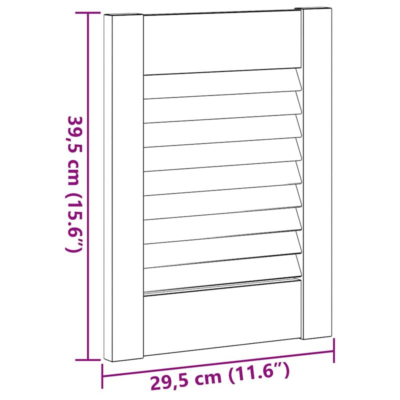 Casa si Gradina - Mobilier - Dulapuri si sifoniere - Dulapuri - Usa de dulap cu grilaj alb 39,5x29,5 cm - Infinity.ro
