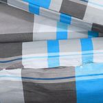 Casa si Gradina - Textile si covoare - Lenjerii de pat - Seturi de lenjerie - Set cu husa de pilota, albastru și gri, 135x200 cm, bumbac, cantitate în pachet: 2 - Infinity.ro