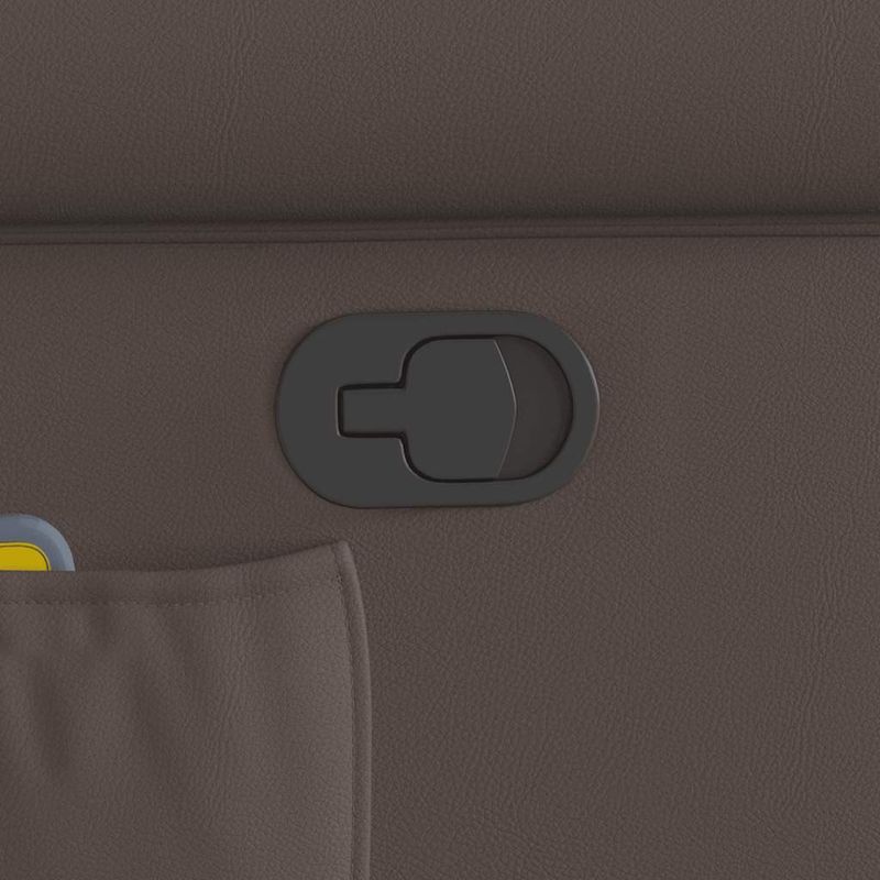 Ingrijire personala si Cosmetice - Sanatate si wellness - Articole wellness - Fotolii de masaj - Scaun inclinabil pentru masaj in picioare maro stralucitoare - Infinity.ro