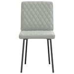 Casa si Gradina - Mobilier - Scaune si fotolii - Scaune - Scaune de bucatarie, 4 buc., gri deschis, catifea - Infinity.ro