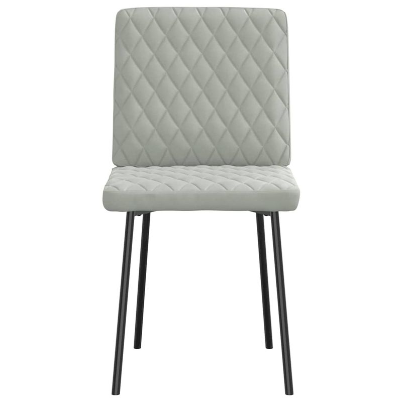 Casa si Gradina - Mobilier - Scaune si fotolii - Scaune - Scaune de bucatarie, 4 buc., gri deschis, catifea - Infinity.ro