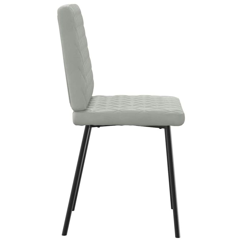 Casa si Gradina - Mobilier - Scaune si fotolii - Scaune - Scaune de bucatarie, 4 buc., gri deschis, catifea - Infinity.ro