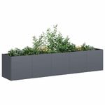 Casa si Gradina - Gradinarit si plante - Plante si ghivece - Ghivece si suporturi - Jardiniera Antracit 200x40x40 cm Otel laminat la rece - Infinity.ro