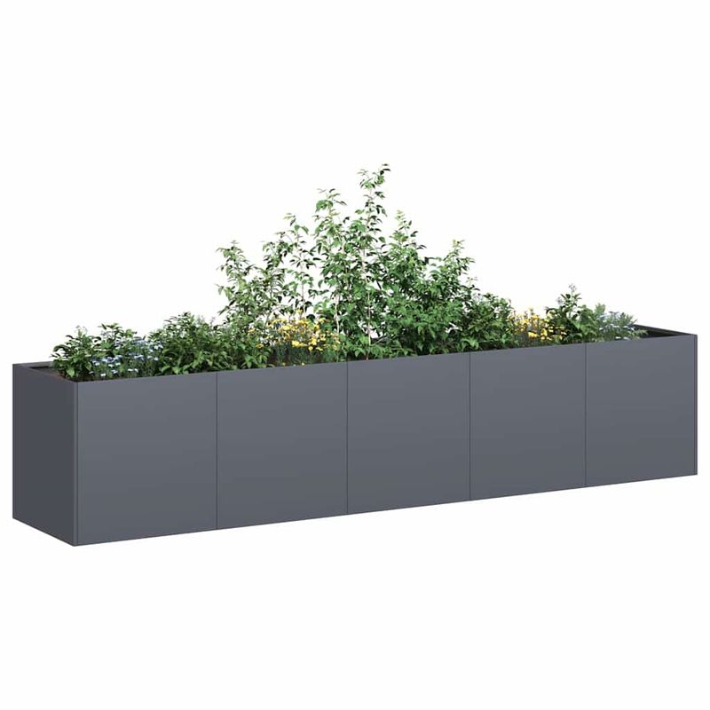 Casa si Gradina - Gradinarit si plante - Plante si ghivece - Ghivece si suporturi - Jardiniera Antracit 200x40x40 cm Otel laminat la rece - Infinity.ro