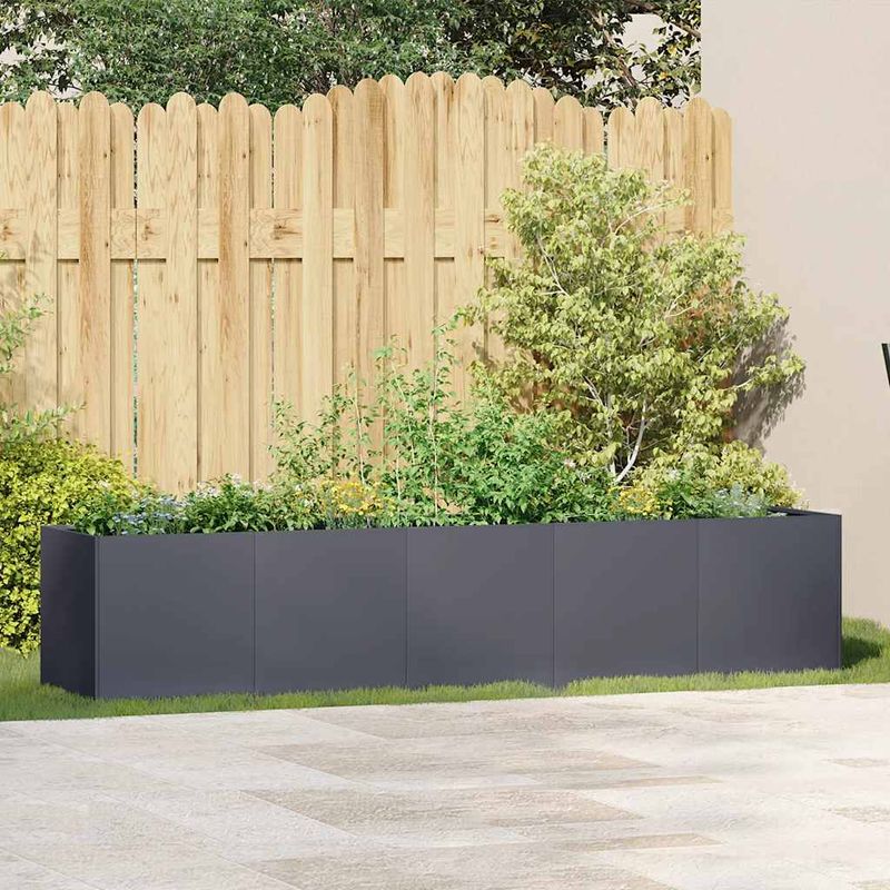 Casa si Gradina - Gradinarit si plante - Plante si ghivece - Ghivece si suporturi - Jardiniera Antracit 200x40x40 cm Otel laminat la rece - Infinity.ro