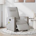 Ingrijire personala si Cosmetice - Sanatate si wellness - Articole wellness - Fotolii de masaj - Fotoliu reclinabil electric pentru masaj Cloud Grey Fabric - Infinity.ro