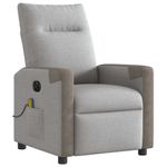 Ingrijire personala si Cosmetice - Sanatate si wellness - Articole wellness - Fotolii de masaj - Fotoliu reclinabil electric pentru masaj Cloud Grey Fabric - Infinity.ro