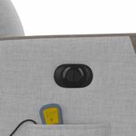 Ingrijire personala si Cosmetice - Sanatate si wellness - Articole wellness - Fotolii de masaj - Fotoliu reclinabil electric pentru masaj Cloud Grey Fabric - Infinity.ro