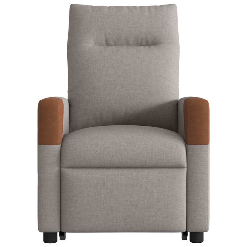 Ingrijire personala si Cosmetice - Sanatate si wellness - Articole wellness - Fotolii de masaj - Fotoliu rabatabil de masaj cu ridicare, gri taupe, textil - Infinity.ro