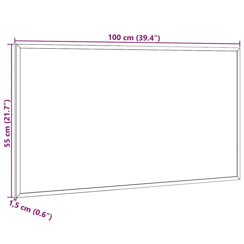 Carti si Birotica - Birotica - Accesorii de birou - Table si clipboard-uri - Tabla alba magnetica cu cadru din lemn masiv de pin 100x55 cm - Infinity.ro