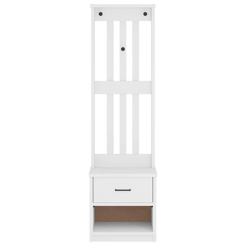 Casa si Gradina - Mobilier - Organizare si depozitare - Bancute - Arborele „SANDENS” alb 45x40x159,5 cm lemn masiv de pin - Infinity.ro