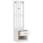 Casa si Gradina - Mobilier - Organizare si depozitare - Bancute - Arborele „SANDENS” alb 45x40x159,5 cm lemn masiv de pin - Infinity.ro