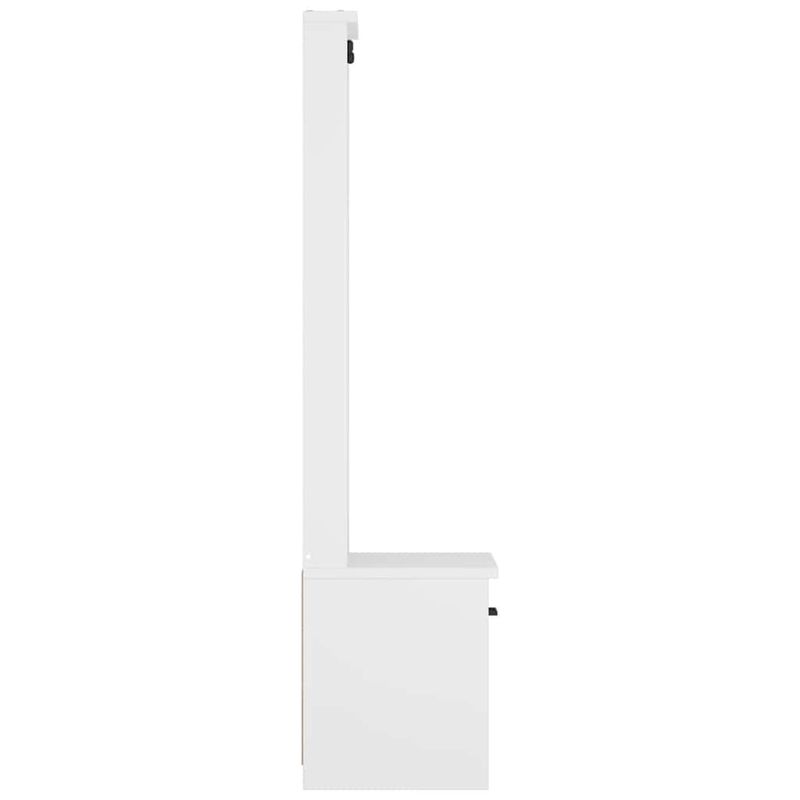 Casa si Gradina - Mobilier - Organizare si depozitare - Bancute - Arborele „SANDENS” alb 45x40x159,5 cm lemn masiv de pin - Infinity.ro