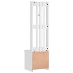 Casa si Gradina - Mobilier - Organizare si depozitare - Bancute - Arborele „SANDENS” alb 45x40x159,5 cm lemn masiv de pin - Infinity.ro